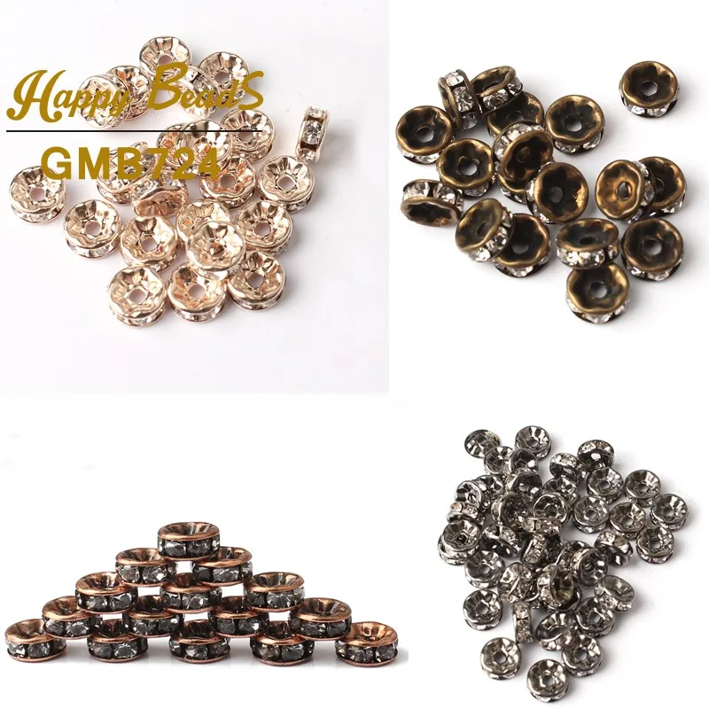 2.4mm,3.2mm,4mm,5mm,6mm,8mm,10mm 4Colors-1 Metal Ball Findings Diy Spacer Beads