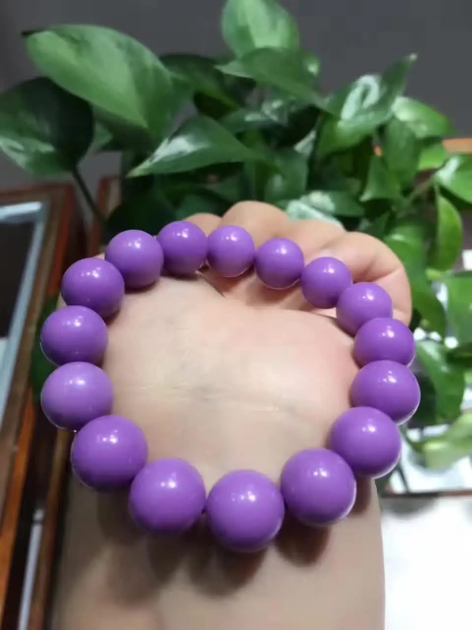 

100% 12mm Genuine Natural Purple Phosphosiderite Bracelet Gemstone Round Bead Stretch Crystal Bracelets For Women Female AAAAA
