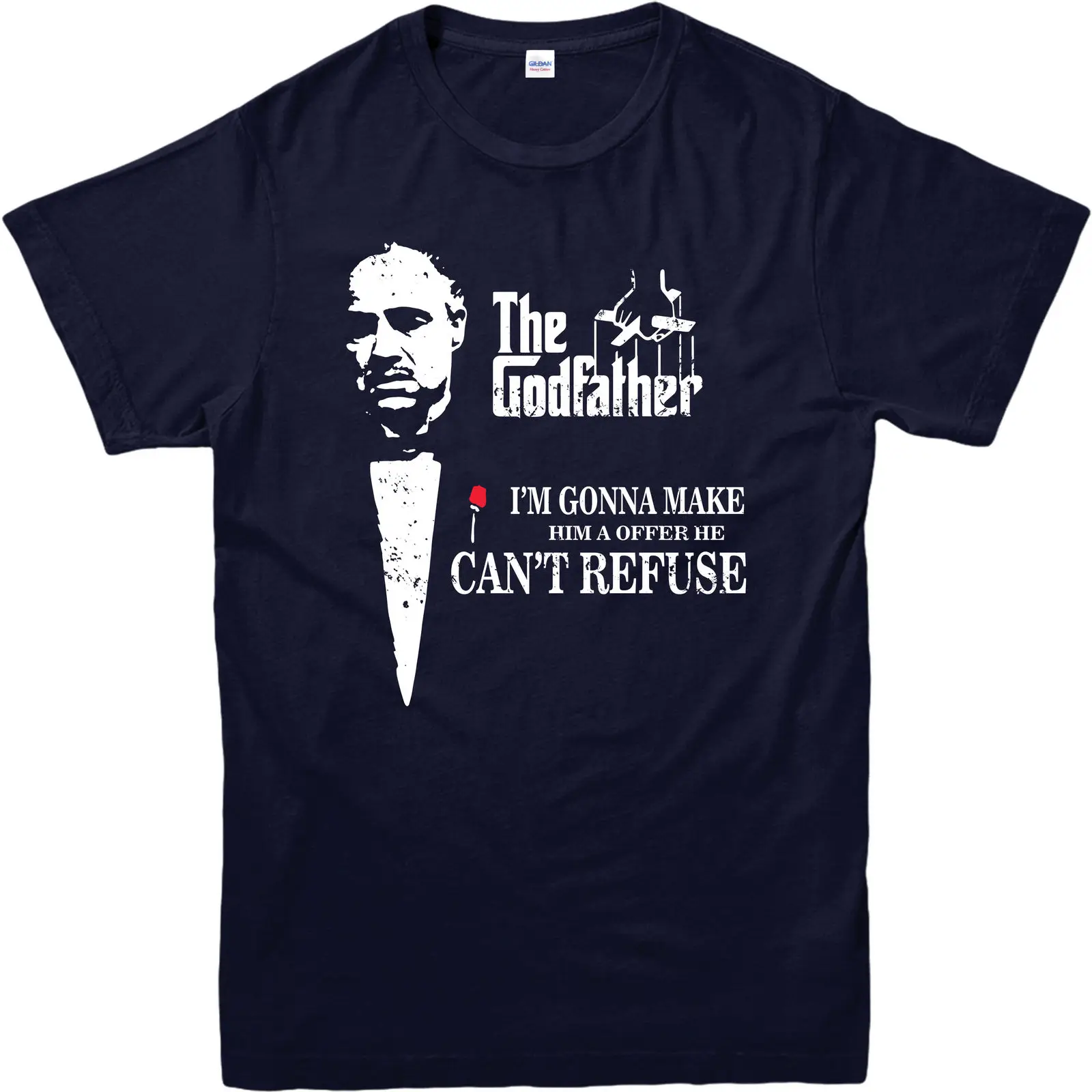 

Godfather T-Shirt,Godfather Make Offer Spoof,Marlon Brando,Adult and kids Sizes 100% Cotton Classic tee hip hop funny tee