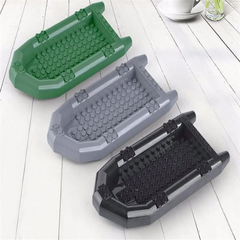 

Boat Rubber Raft Oar Life Raft rubber dinghy dingey pneumatic boat accessory MOC building block brick assemble brickset