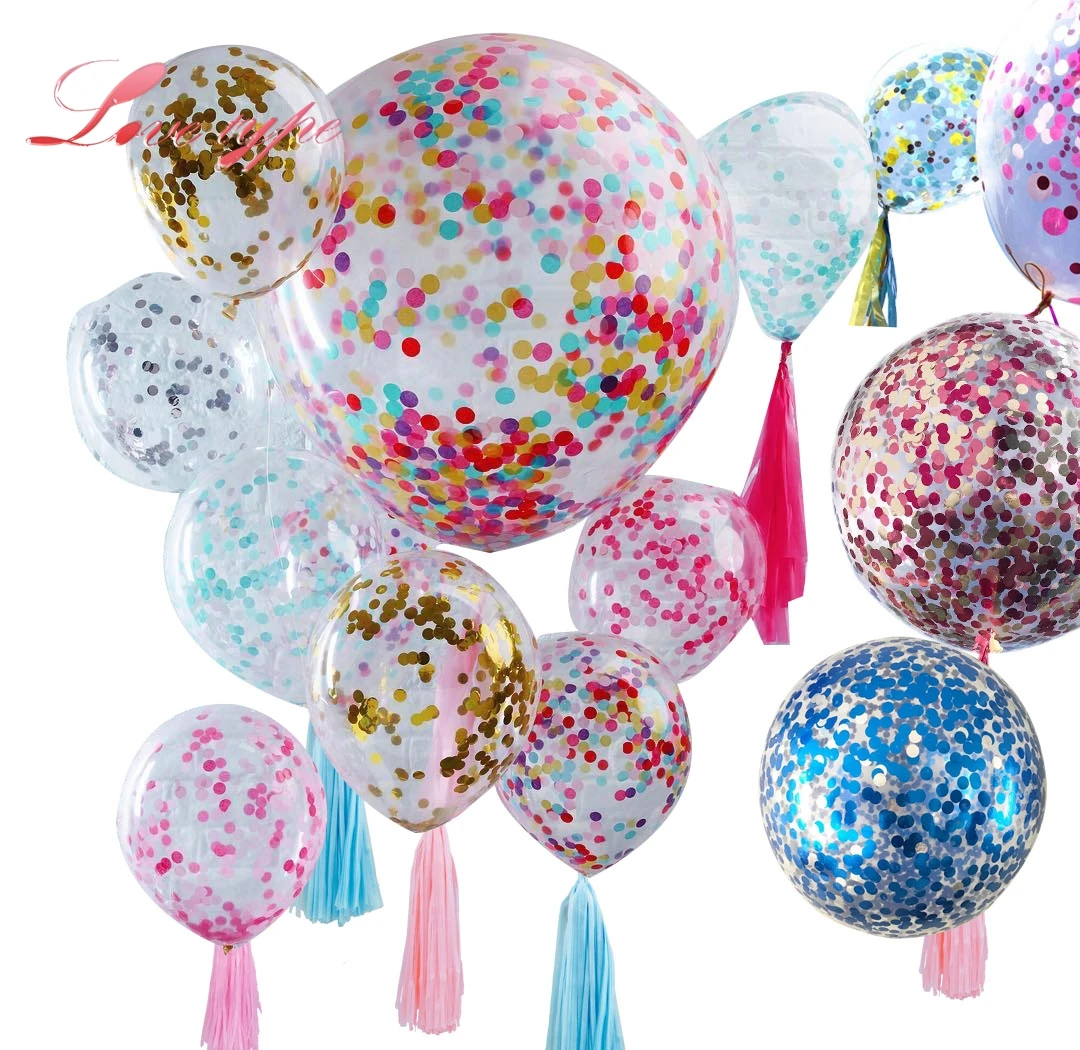 10/30g Confetti Gold Foil Circle Round Tissue Paper Confetti for 12/36 Inch Latex Balloons