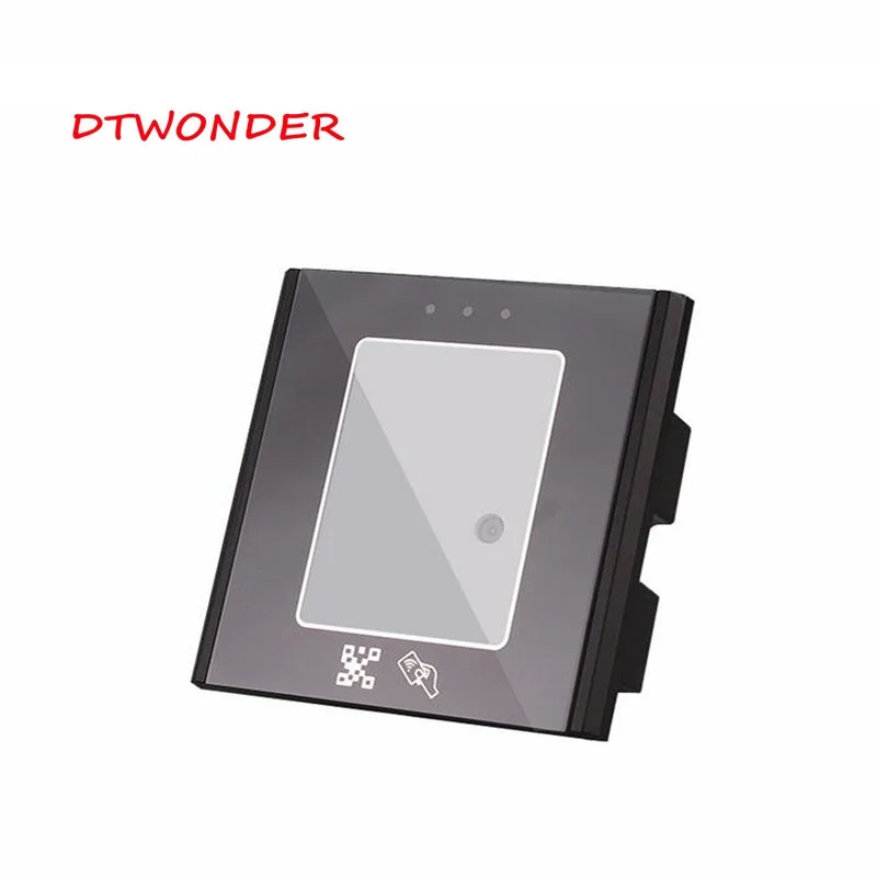 access card reader DTWONDE QR Code rfid Reader USB 125khz Wiegand Sensor Proximity Tempered glass Automatic Sensing DT008 magnetic door lock with keypad Access Control Systems