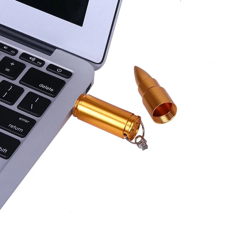 Металлический Usb флеш накопитель в виде пули серебристый карта U диск памяти 4 Гб 32