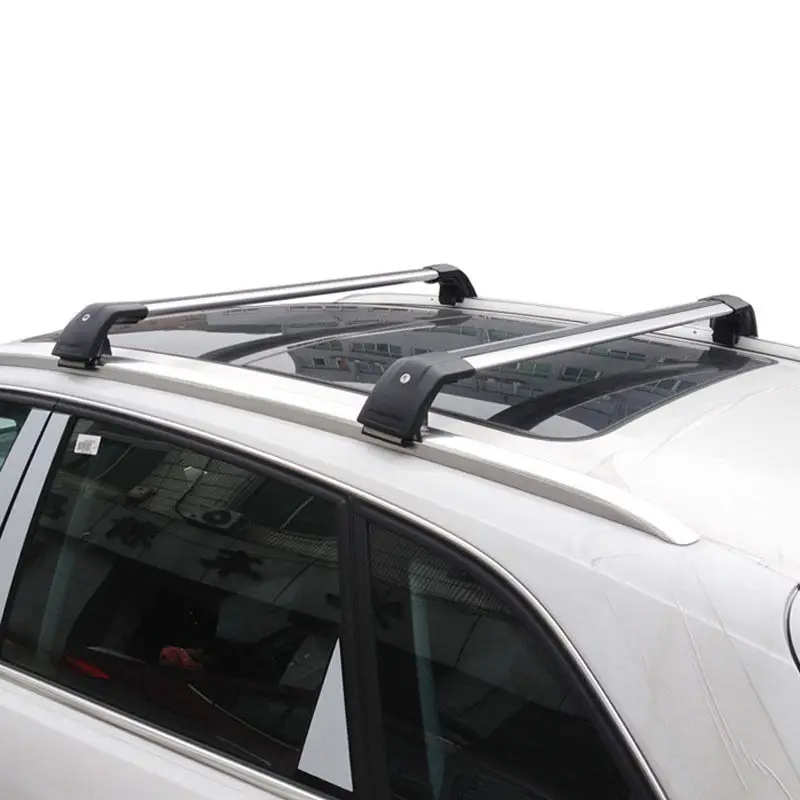 Для Volkswagen Touareg 2006- 1 комплект Серебристая поперечная крыша багажника
