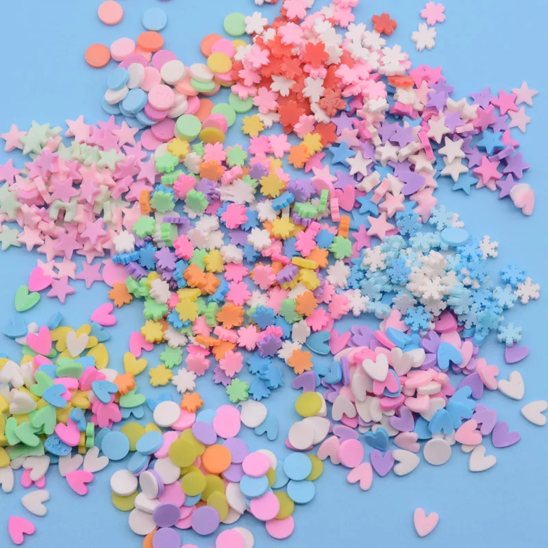 

100g Slime Polymer Clay Sweets Sugar Fimo Sprinkle for Slime Crystal mud Shaker Card filling Fake Cake Dessert Food Particles