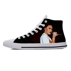 2019 Горячая Мода 3D Demi Lovato высокие кроссовки для мужчин/женщин Высокое качество 3D печать ручной работы повседневная обувь