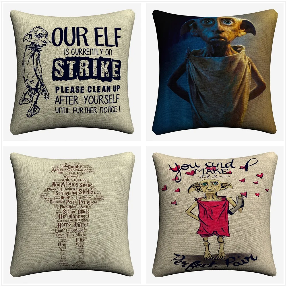 Чехол для подушки Love Dobby Harry Elf декоративное хлопковое белье 45x45 см дивана