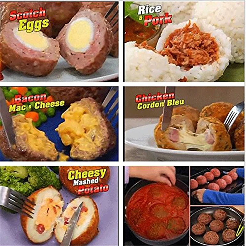 Новинка 1 шт. новинка изготовитель фрикаделек форма для мяса рыбного мяча