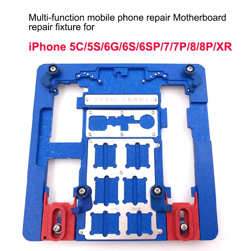 MJ A21+ ремонт материнской платы приспособление PCB держатель для iPhone 5S/6/6 S/6SP/7/7 P/8/8 P/XR для A7 A8 A9 A10 логическая плата чип приспособление