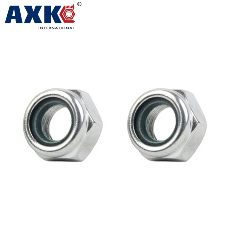 

10pcs 10# 10#-24 304 Stainless Steel 304ss UNC US Standard Coarse Heavy Prevailling Torque Type Hexagon Hex Lock Nylon Nut