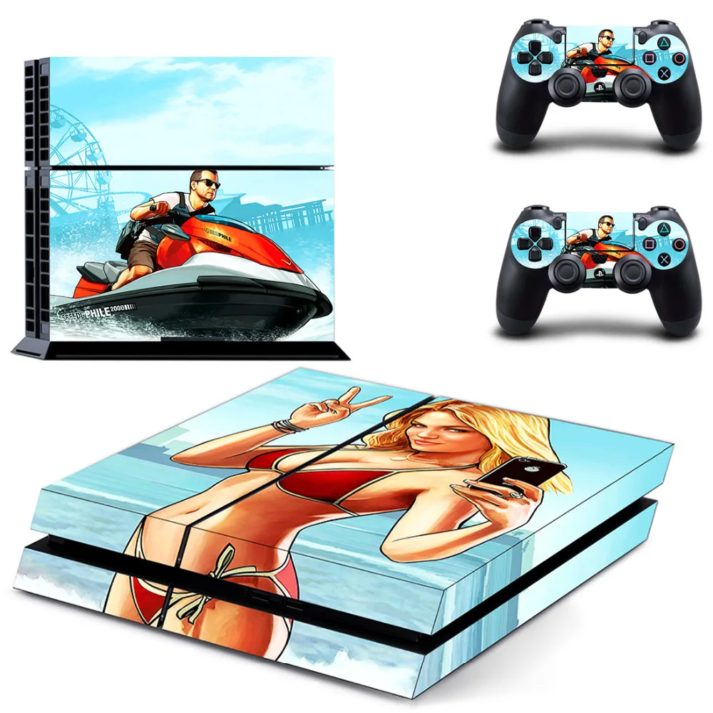 Skin Adesivo Protetor para PS4 Slim GTA V Grand Theft Auto 5 b3 com o  Melhor Preço é no Zoom