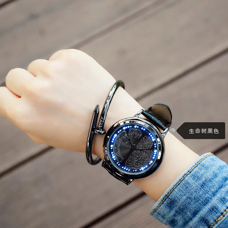 

Creative Touch Screen Watch Fashion Cartoon Boy Female Table Electronic Watch Couple Table