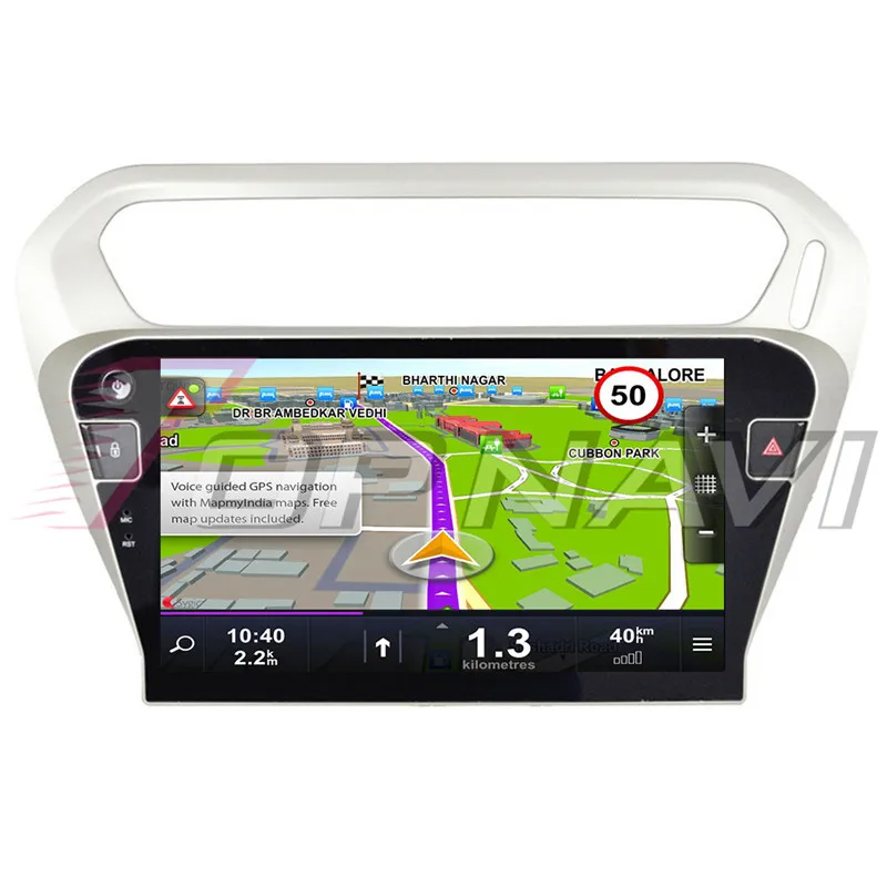 Clearance Autoradio 10.1" Android 8.1 Octa Core Car GPS Navigation For Peugeot 301 2014 Stereo Auto Radio Multimedia Audio NO DVD 2 din 1