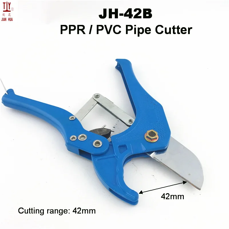Plumbing PVC Plastic Tube Pipe Hose Cutter Ratcheting Mechanism 42mm 1-5/8" Tool 
