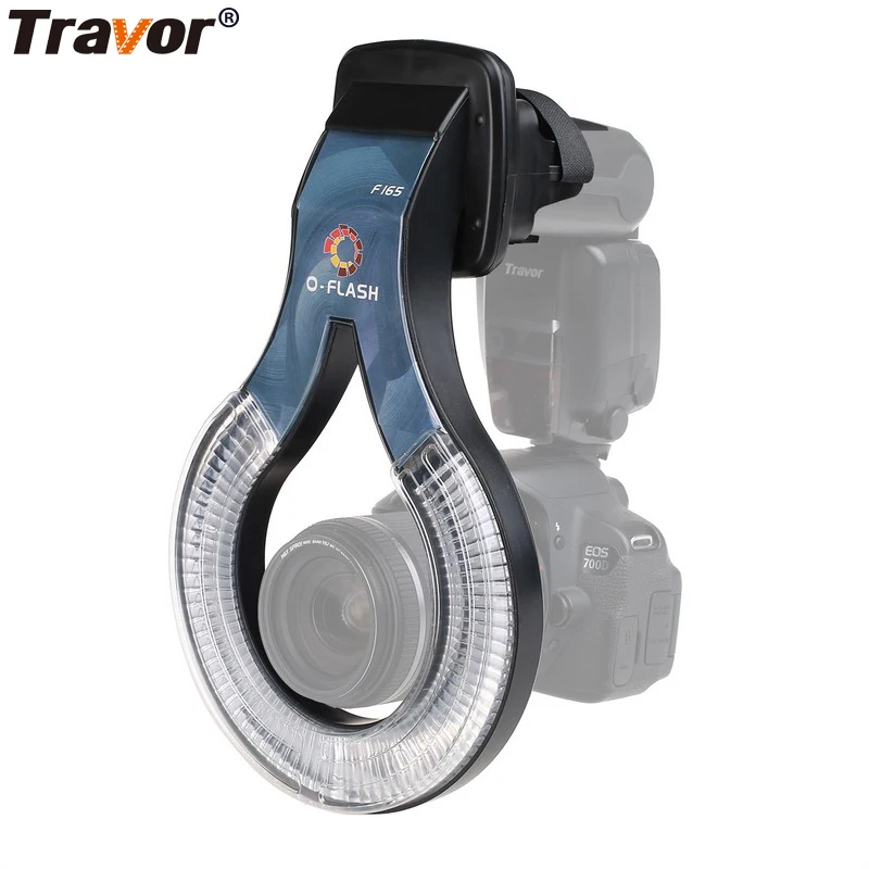 Travor Professional Macro O Flash Ring F165 For Canon 430EX 430EX II 50D 40D 30D Nikon