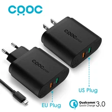 CRDC For Qualcomm QC 3.0 Quick Charger 3.0 34.5W , 9V 12V 2 Ports Usb Wall Charger for Samsung S7 Note5 LG G5 iPhone Xiaomi Mi5