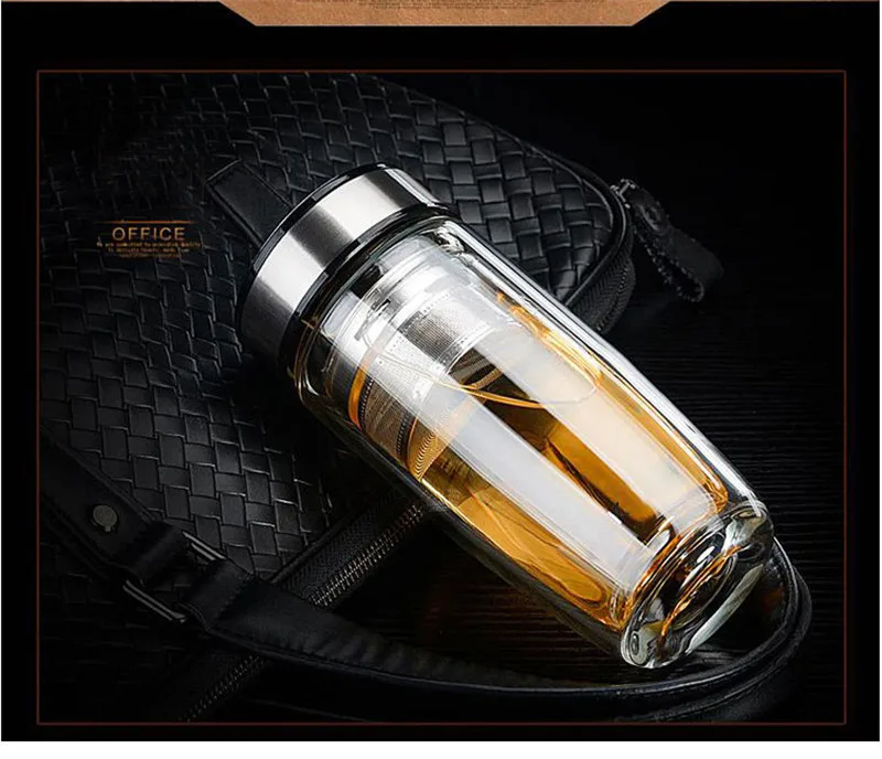 Стеклянная бутылка с двойной изоляцией сделай сам здоровая чашка для чая кружки