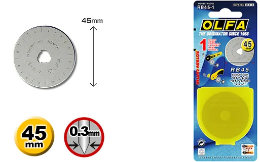 

2018 Limited Special Offer Sewing Kit Cross-stitch Japan Olfa Love Unilever Rb45-1 Cutter Blade 45 Mm Diameter Circular 1 Piece