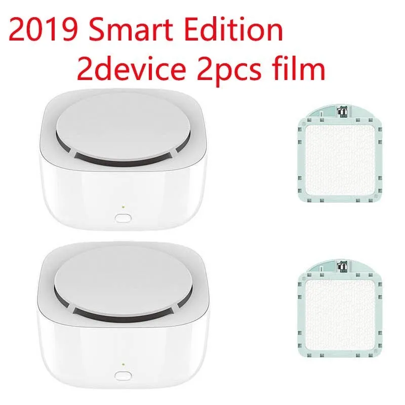 Xiaomi Mijia Smart Edition Muggenmelk Killer Time Functie Fan Drive Vervluchtiging Отпугиватель насекомых для помещений - Цвет: 2device 2pcs film