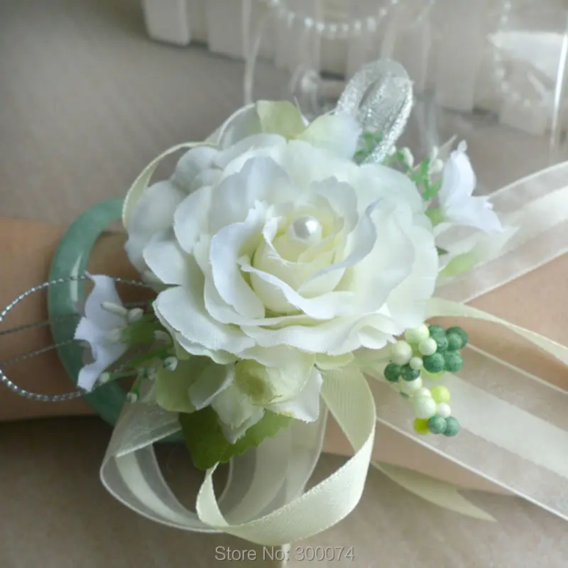 Ivory Wedding corsage