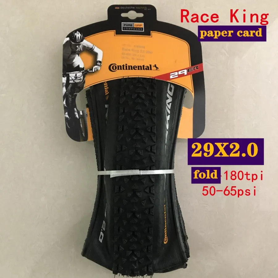 Континентальная гонка KING Fold 26x2,0 27,5 29x2,0 MTB велосипедные Складные шины MTB 29ER велосипедные шины - Цвет: paper card 29x2.0