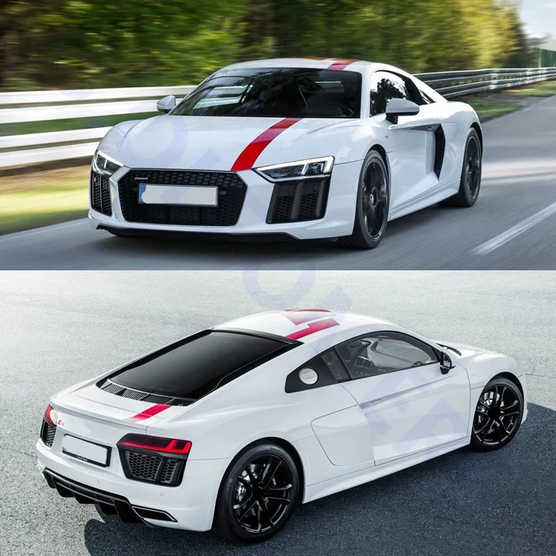 Для Audi R8 Автомобильный капот для задней двери, крыши весь стикер Авто кузов Декор Наклейка s автомобиль оригинальная индивидуальная наклейка спортивный стиль