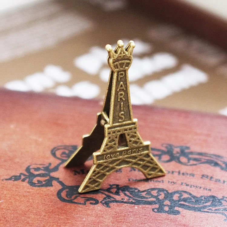 Vintage Metal Eiffel Tower Paris Memo Clip Message Holders Card Holder Photo Clip card holder credit card holder photo card holder desk card holder postcard holder acrylic sign holder