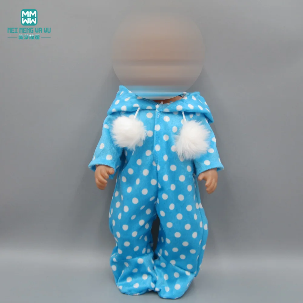 Одежда для куклы, подходит для 43 см, игрушки для новорожденных, аксессуары для кукол и Американская Одежда для кукол, модный Рождественский детский комбинезон, платье