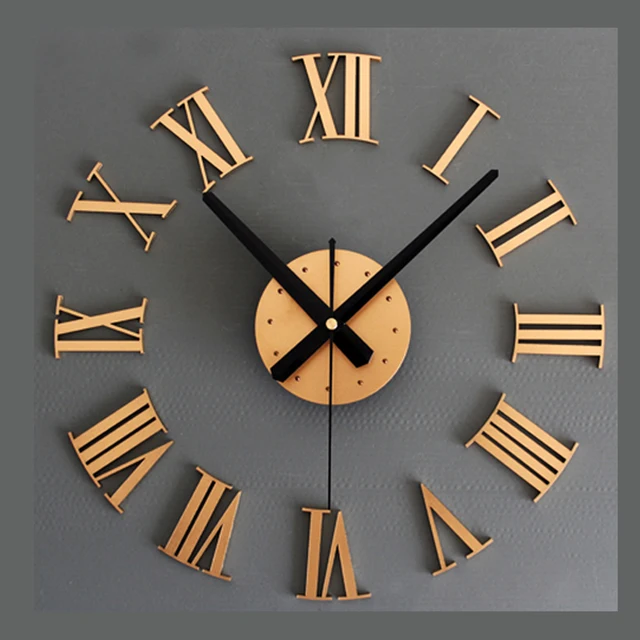 creative diy wall clock modern design living room clocks vintage retro style roman numbers wall watch - Modern Clocks creative diy wall clock modern design living room clocks vintage retro style roman numbers wall watch - Modern Clocks