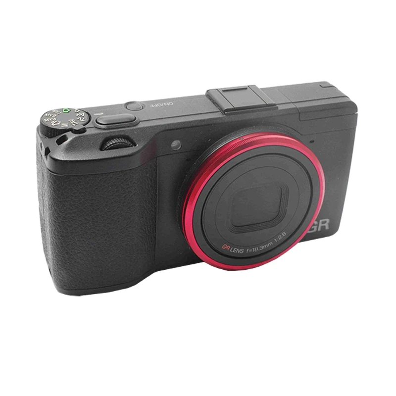 Оригинальное красное, зеленое, золотое, серебряное кольцо для Ricoh GR/GR II/GR2