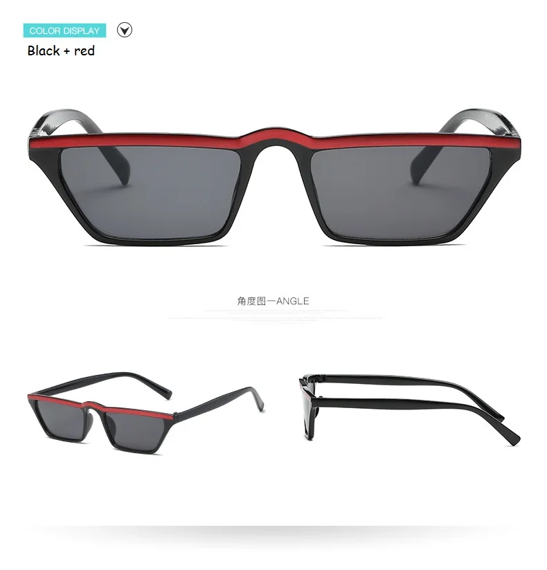 Черные модные дизайнерские женские солнцезащитные очки с плоским верхом, солнцезащитные очки с квадратной оправой, классические винтажные черные красные очки Oculos de sol
