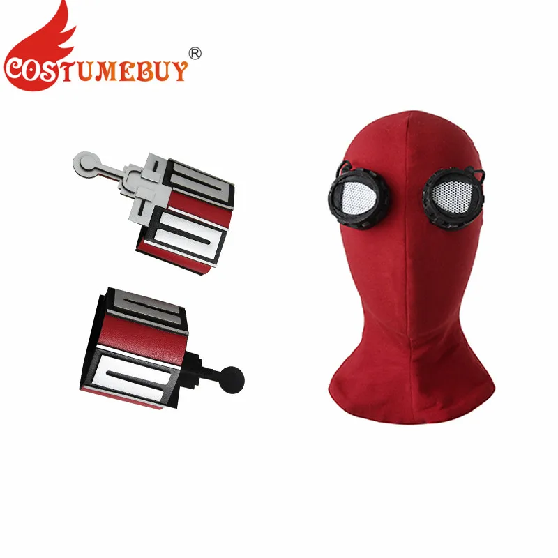 

CostumeBuy 3D Spiderman Homecoming Masks Avengers Infinity War Iron Spider-Man Cosplay Costume Mask Superhero Lenses Web Shooter