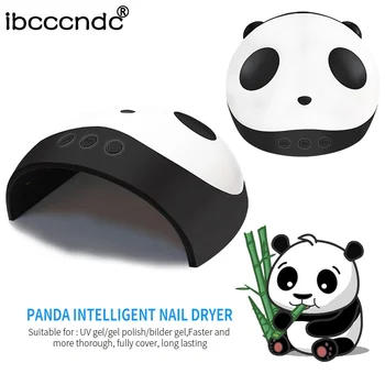

36W LED Nail Lamp Nail Gel Dryer Lamp for Nail Polish UV Gel Manicure Machine Nail Art Salon Tools Panda Design USB Charge