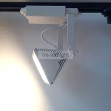 Затемнения площади свет следа прожекторы 20 Вт-белый черный светодиодные лампы 85-265 В Bridgelux Rail пятна 30 шт