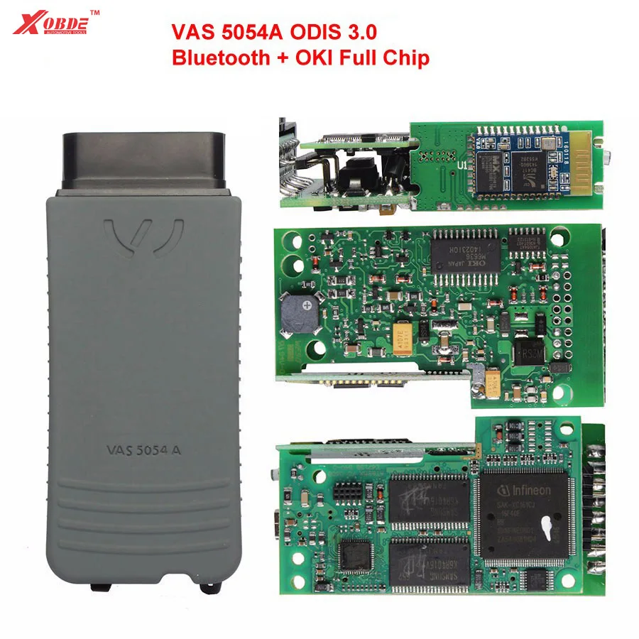 Несколько функций VAS 5054A с Bluetooth OKI Full Chips новейшая версия ODIS 3,0 поддерживающий UDS протокол с пластиковой коробкой