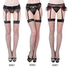 JSY Women's 3 Pieces Lace Garter Belt Stockings Sets With Panty Lace Garter Belt G-string Thigh-Highs Suspender Set Plus Size JSY Women's 3 Pieces Lace Garter Belt Stockings Sets With Panty Lace Garter Belt G-string Thigh-Highs Suspender Set Plus Size