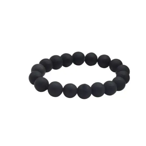 Real Black Bianshi Natural Bian Stone Bracelet For Men&Women bianshi bracelet