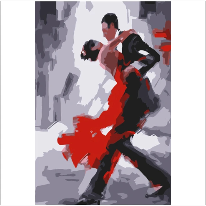 Frameless diy paint by numbers abstract drawing by numbers digital oil