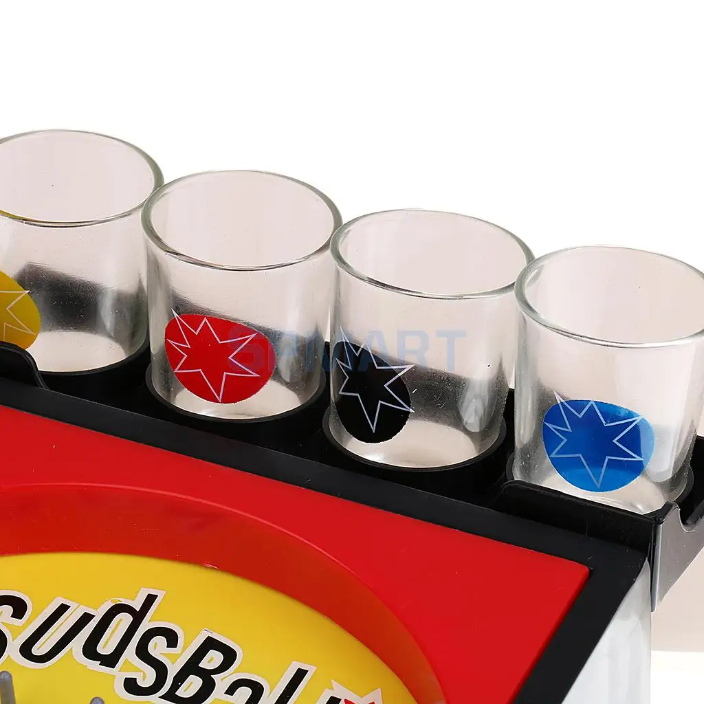 Sudsball Drinking Game Pinball Machine Set with Shot Glass Party Supplies Board Game Wine Games for Adult Drinking Game