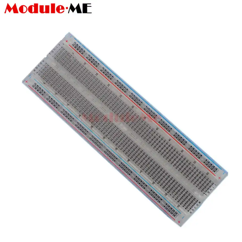

New Arrival Breadboard 830 Point Solderless PCB Bread Board MB-102 MB102 Test Develop DIY Transparent