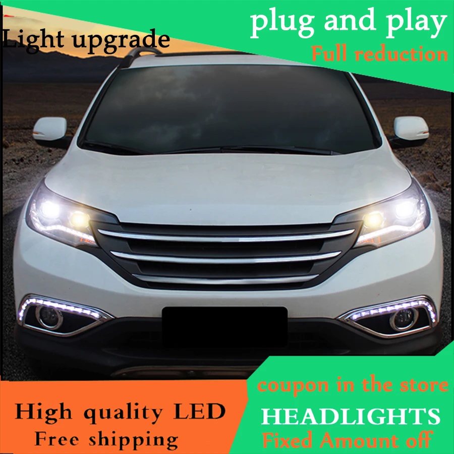 Автомобильный Стайлинг фар для Honda CR V CRV фары 2012 2014 головная лампа СИД DRL передний