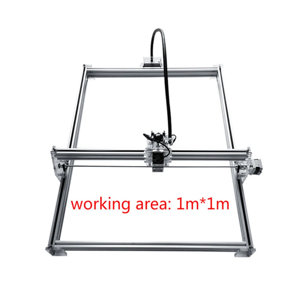 DIY 15 Вт большой мощности лазерный металлический гравер, лазерная машина для резки металла, 1*1 м, большой размер работы лазерная гравировка машина, лазерная металлическая маркировка