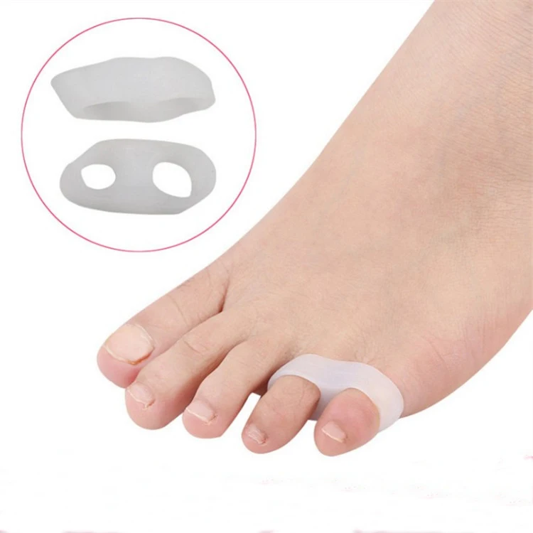 2 pairs Silicone Little toe pinky pinkie toe pads orthotics separator
