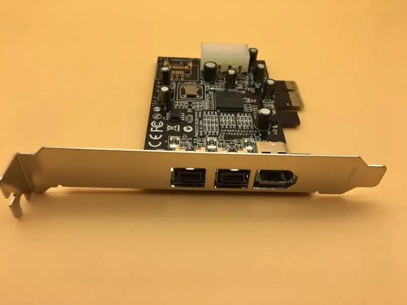 1394 карта захвата TI2213 чипсет PCI E на 2 порта 1394B + 1394A карты HD DV Карта видеозахвата
