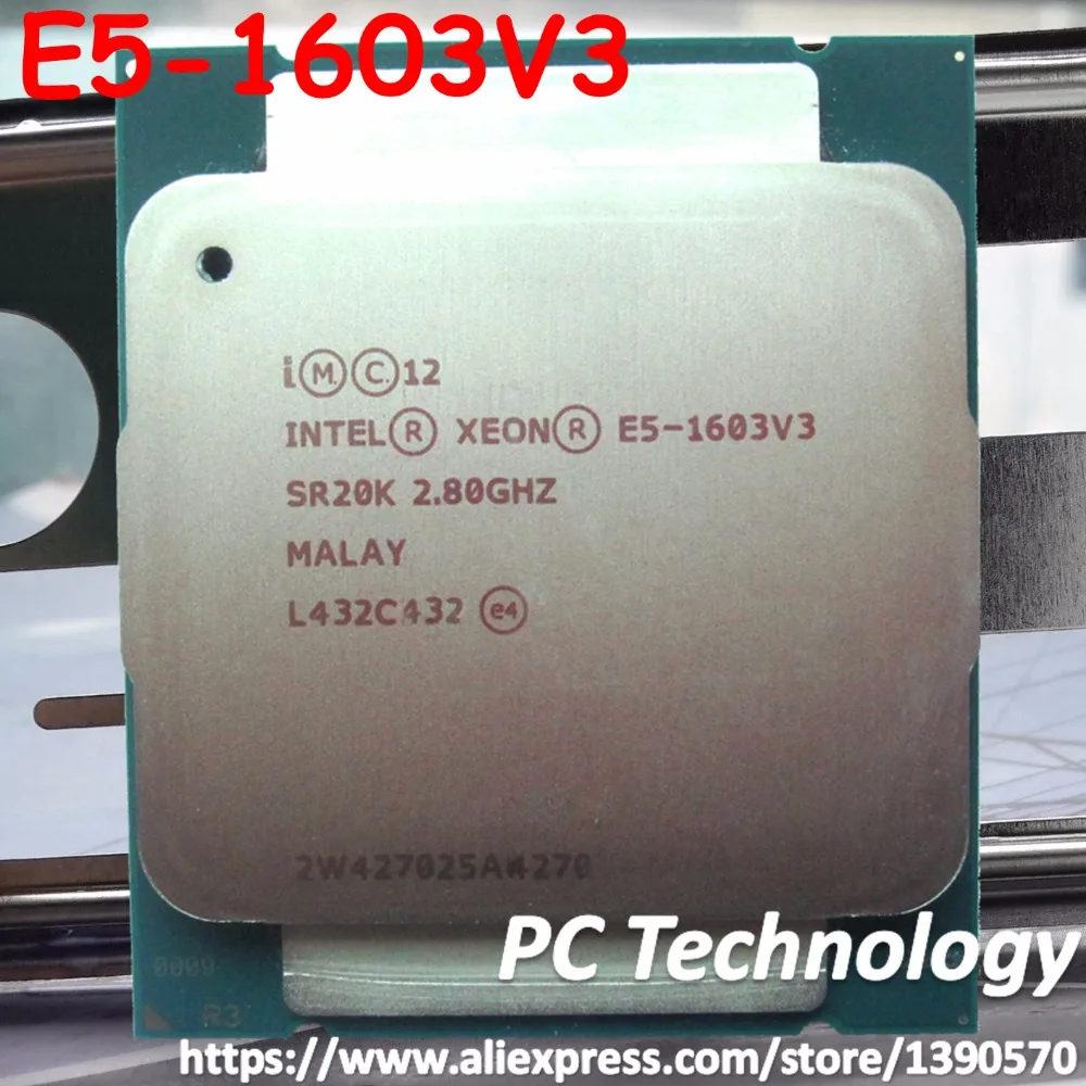 Dag profiel Circulaire Original Intel Xeon E5-1603v3 Cpu 2.8ghz Quad-core 10mb 140w E5-1603 V3 E5  1603 V3 Lga2011-3 E5 1603v3 Processor Free Shipping - Cpus - AliExpress