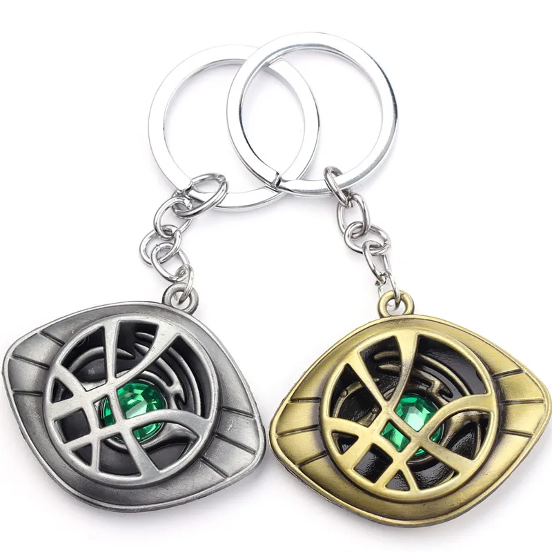 

The Superhero Figure Doctor Strange Eye of Agomotto Keychain Toy Dr Strange Eye of Agamotto Key ring Car Bag Keychain Gift