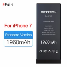 Горячая 50 шт./лот E-Faith литий-ионная батарея для Apple iPhone 7 7G 3,82 V-4,35 V стандартная версия 1960mAh