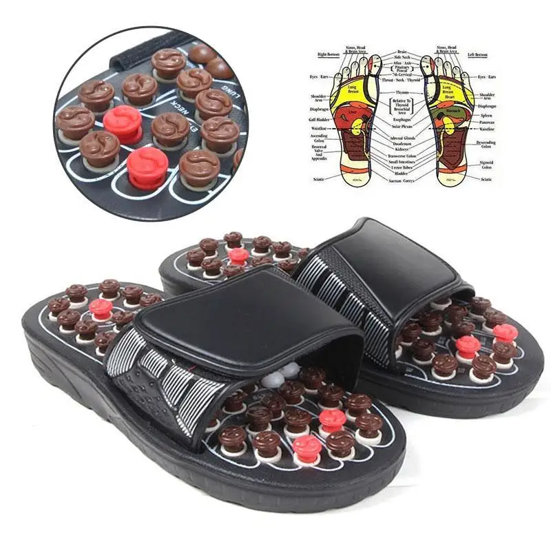 1pair Foot Massage Acupuncture Therapy Massager Shoes For legs Acupoint Activating Reflexology Feet Care Slippers Sandal U4 1pair Foot Massage Acupuncture Therapy Massager Shoes For legs Acupoint Activating Reflexology Feet Care Slippers Sandal U4