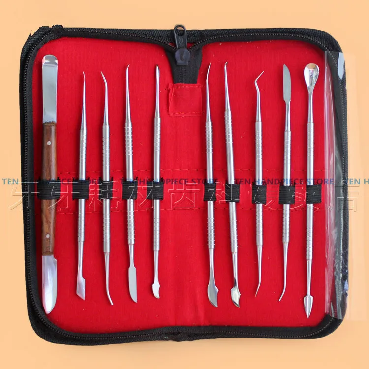 

2018 Good Quality Dental Lab Equipment Wax Carving Tools Set Surgical Dentist Sculpture Knife Instruments Tool Kit