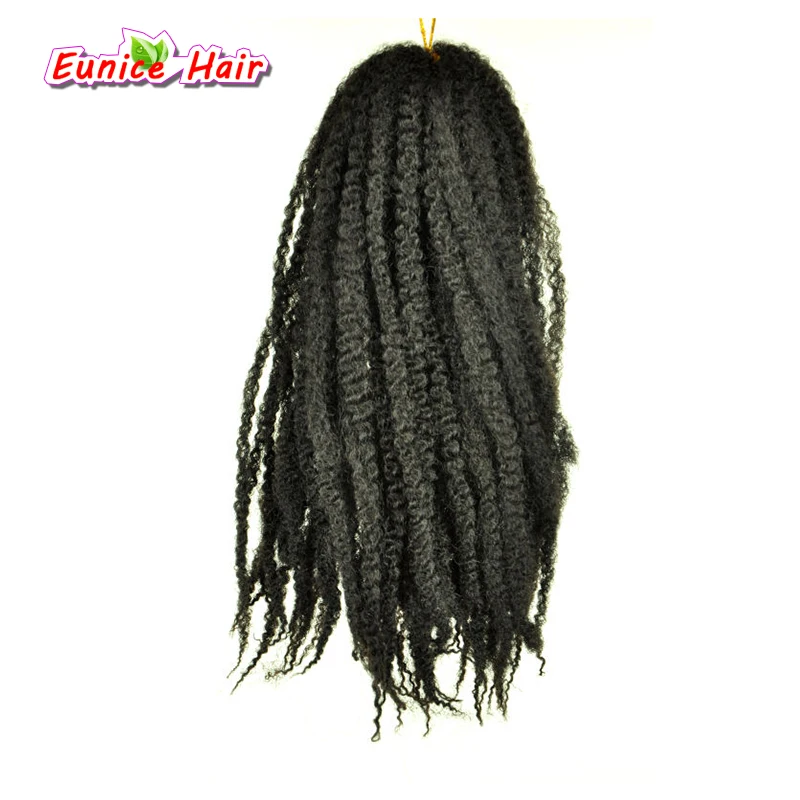613 Blonde 18inch Afro Marley Braid Kinky Twist Hair Crochet